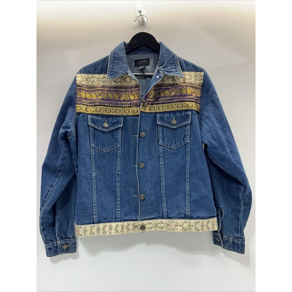 Vintage Agapo Collection Women's Denim Jean Jacket size Medium